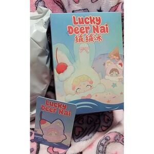 Lucky Deer Nai Taro Ice Blind Box Collectible Figure Art Toy Kawaii‎ Pink Blue
